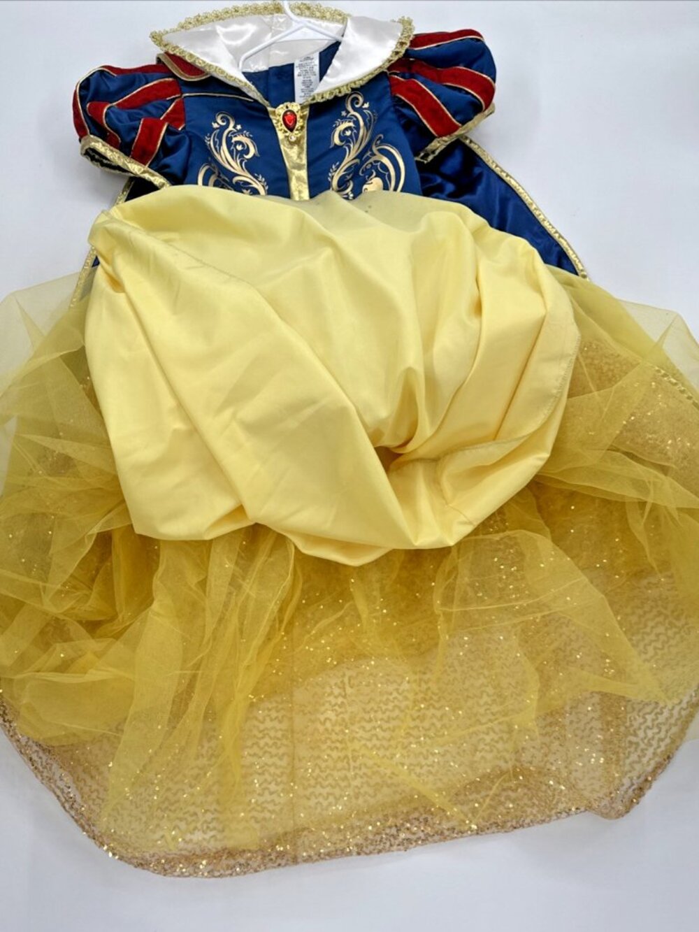 Disney Parks Deluxe Snow White Dress w/Cape Teen Girls Size 13 Bibbidi Boutique - Picture 11 of 12